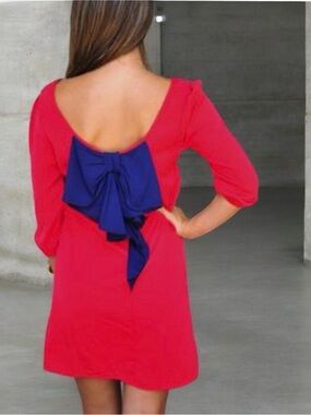 MY STORY BOUTIQUE RED BLUE  OLE MISS DRESS WOMEN’s juniors size small